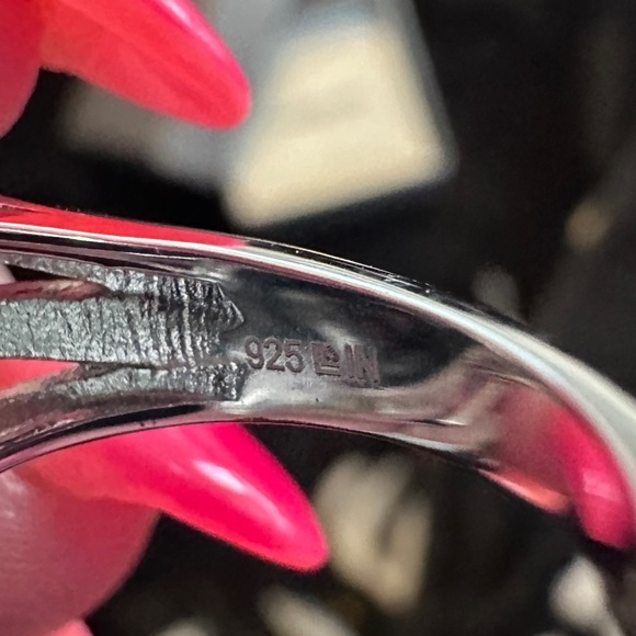 Black Spinel, Ethiopian Opal and White Zircon Ring by Colleen Lopez - Picture 9 of 12